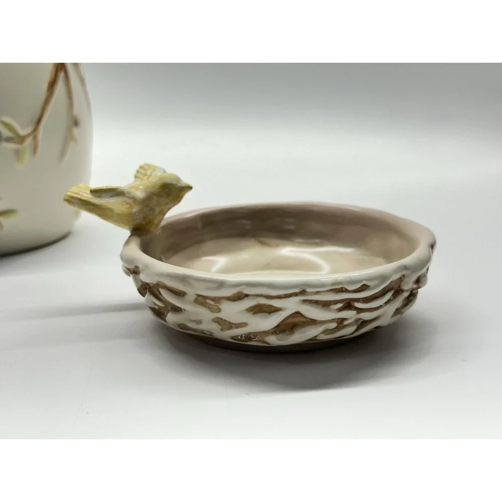 RETIRED Scentsy Nature's Haven Bird Nest Full Size Wax Warmer 7